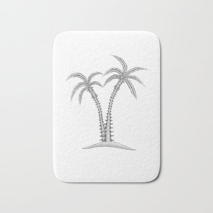 Palm Spine Bath Mat