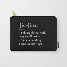 Jiu-Jitsu Definition Black Carry-All Pouch