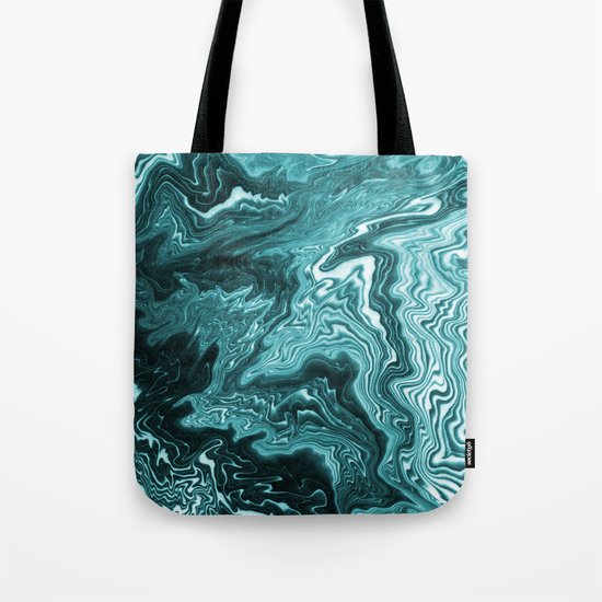 Yumiko - spilled ink painting abstract minimal ocean wave water sea monochromatic trendy hipster art Tote Bag