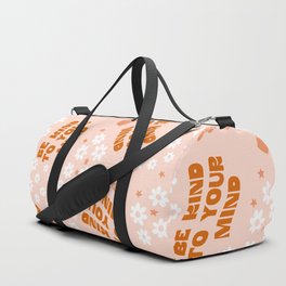 Be Kind To Your Mind Mental Health Pattern Duffle Bag