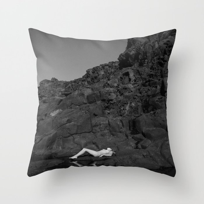 Volcanic View Throw Pillow