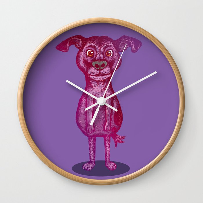 Courage The Cowardly Dog Wall Clock By Mikhaildesales Society6