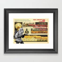 Americans Are Coming Framed Art Print