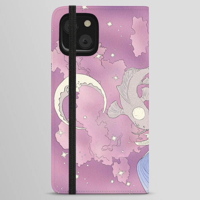 Moon and Ocean Spirts,Yin and Yang iPhone Wallet Case