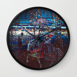Wassily Kandinsky Couple Riding Wall Clock