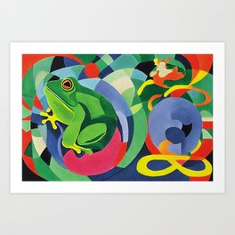 abstract frog  Art Print