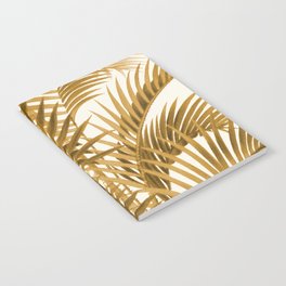 Golden Palm Leaves Notebook