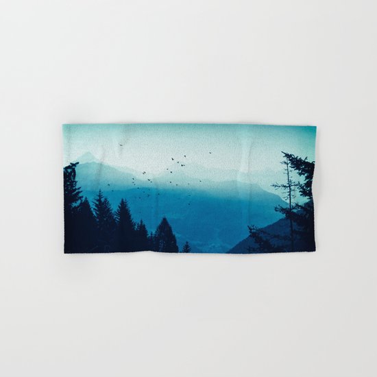 Blue Valmalenco - Alps at sunrise Hand & Bath Towel