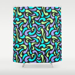 Rave Abstract Swirls Shower Curtain