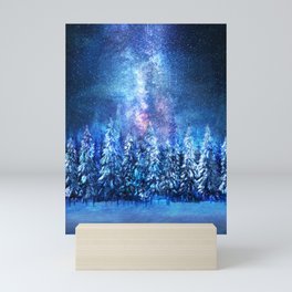 Forest under the Starlight Mini Art Print