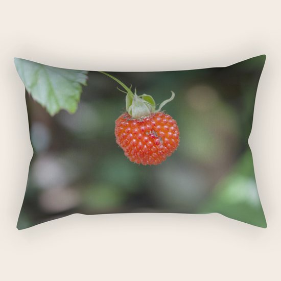 Wild Raspberry Rectangular Pillow