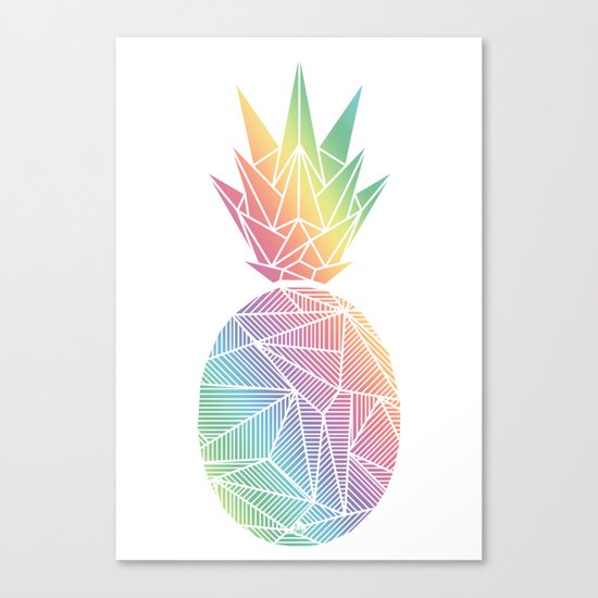 Billy Rays Pineapple Canvas Print