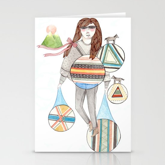 Patterns/Circles Stationery Cards