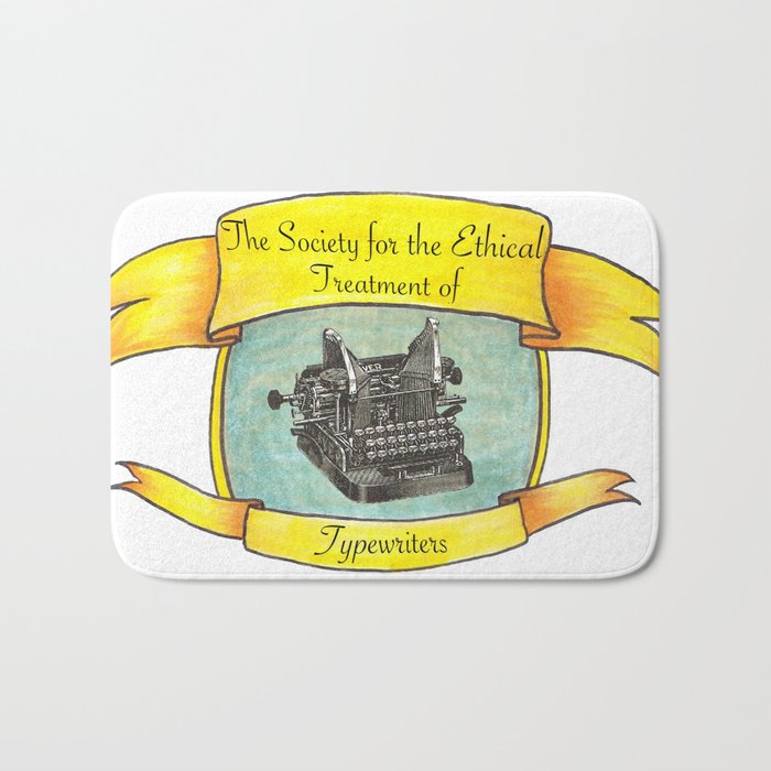 The Society for the Ethical Treatment of Typewriters Bath Mat