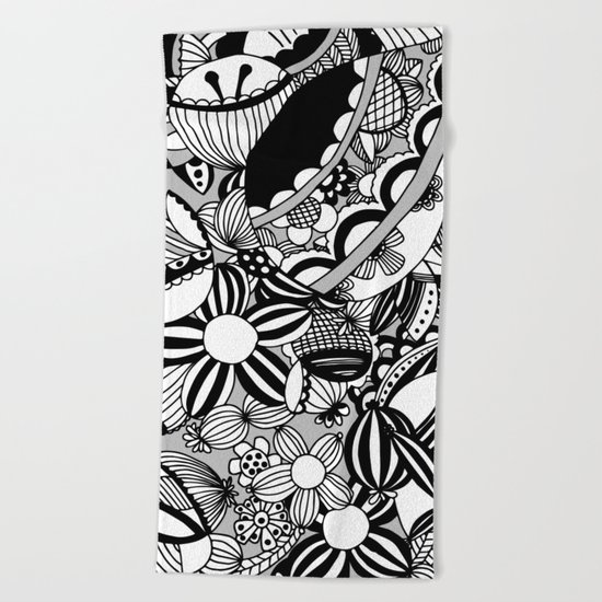 Happy and sad Beach Towel