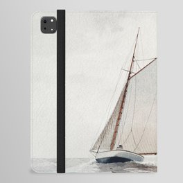 Sailing off Gloucester (ca.1880) iPad Folio Case