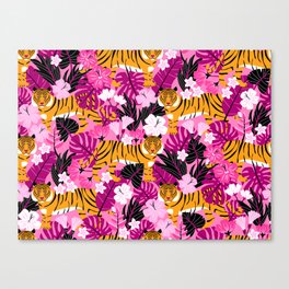 Tropical Tigers Canvas Print