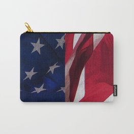RED, WHITE AND BLUE Carry-All Pouch | Collage, Independence, Day, Flag, Stripes, American, Usflag, Fourth, Redwhiteandblue, 4Th 