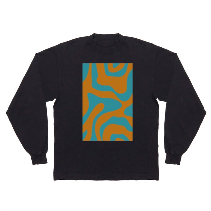 15 Abstract Swirl Shapes 220707 Valourine Digital Design Long Sleeve T Shirt
