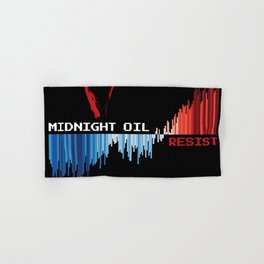 midnight oil resist album tour 2022 Hand & Bath Towel