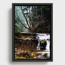Dungeons Deep and Caverns Old Framed Canvas