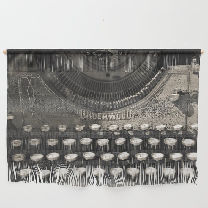 Underwood Typewriter Writer Author Journalist Poet Book Writing Poetry Bibliophile Library Word Art Photography Sepia  Wall Hanging