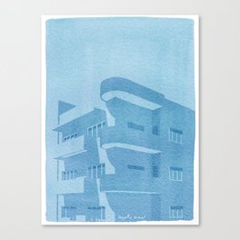 Bauhaus Blue Canvas Print