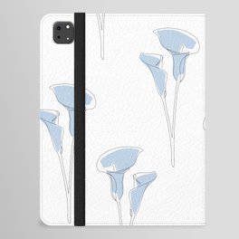 Blue Calla Lily iPad Folio Case