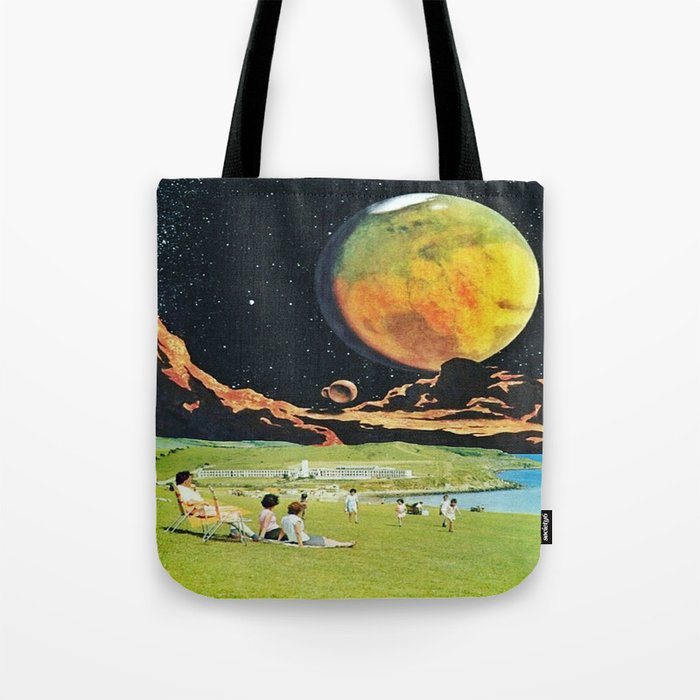 Give Me Space Digital Collage Tote Bag