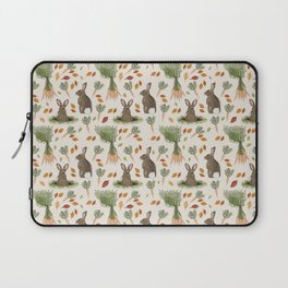 Bunnies and Carrots in the Fall Laptop Sleeve