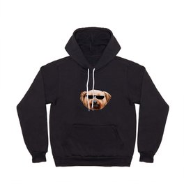 Yorkie Face With Shades Hoody