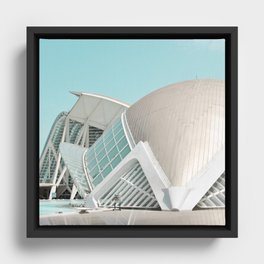 Spain Photography - Beautiful Opera House In Valencia Framed Canvas