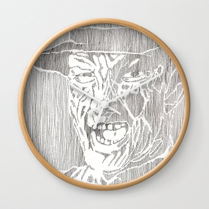 Freddy Krueger by Aaron Bir Wall Clock