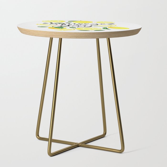Squeeze the Day (Lemons) Side Table