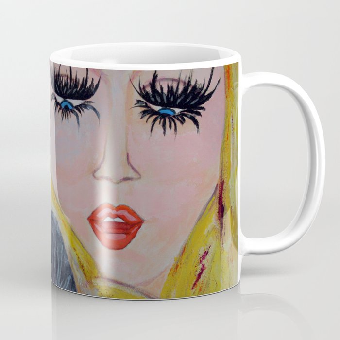 The Arian: Acrylic Painting of girls Coffee Mug