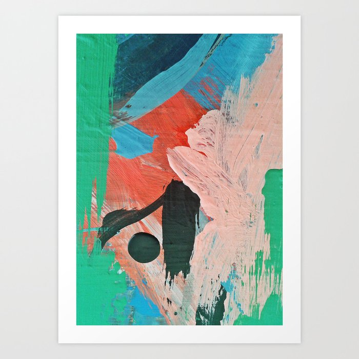 Abstract Art - Forest Painting  Art Print