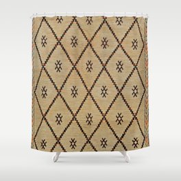 V7 Traditional Moroccan Carpet Design Shower Curtain