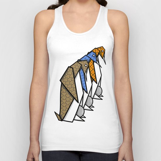 Origami Penguins Unisex Tank Top