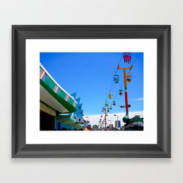 Santa Cruz Beach Boardwalk Framed Art Print