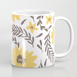 Abstract Yellow Daisies Mug