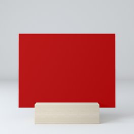 Red | Pure Vibrant Red  Mini Art Print