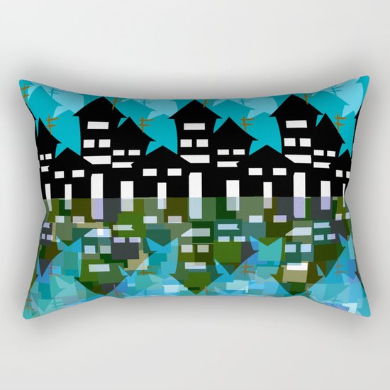City at night Rectangular Pillow