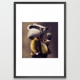 Country Club Collection #1 : Badger - Square Framed Art Print