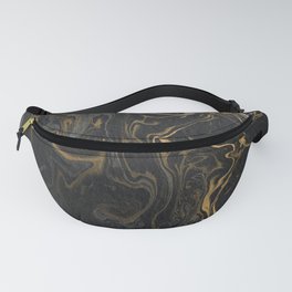 marble black and gold paper texture, marbled pattern, marble luxury, Fanny Pack