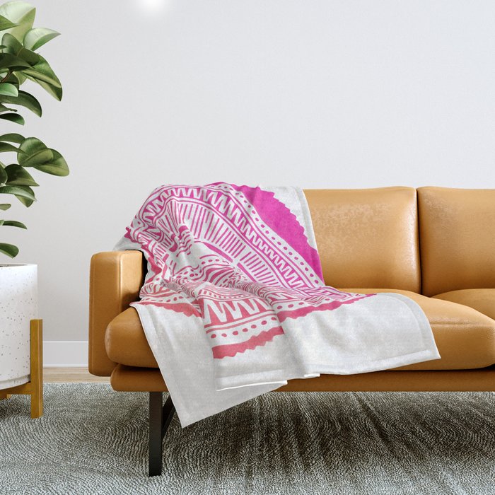 Ponderosa Pine – Pink Ombré Palette Throw Blanket