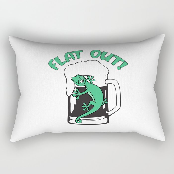 Flat Out (Like A Lizard Drinking) Rectangular Pillow