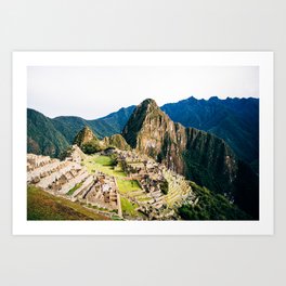 Machu Picchu, Peru || Inca Trail, South America, Travel photography, art print Art Print