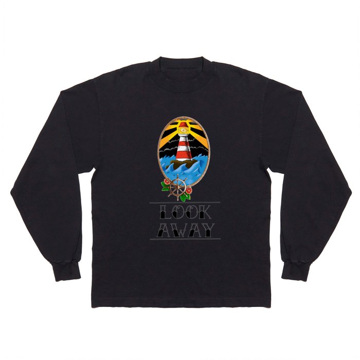 lighthouse old school Long Sleeve T Shirt