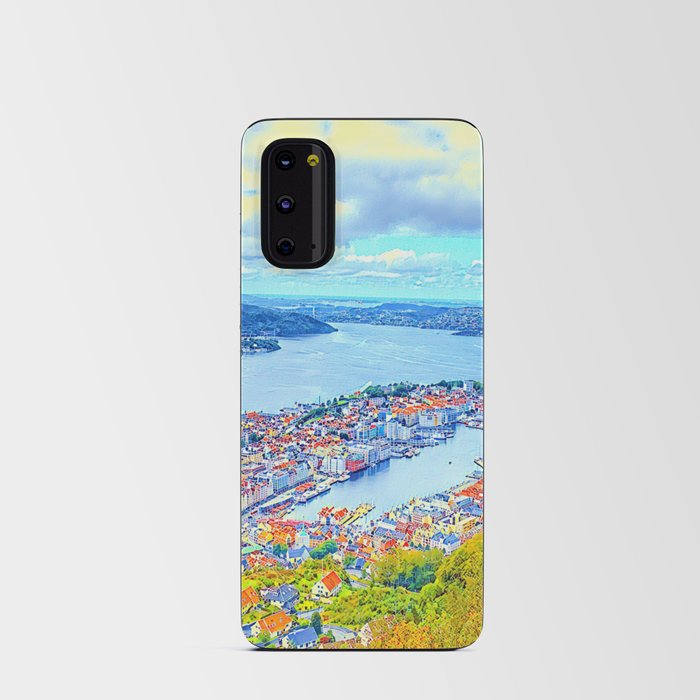 Calm Nordic Lakeview of Bergen, Norway Scandinavia Android Card Case