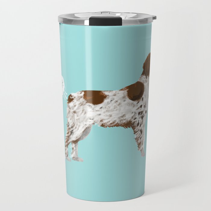 Brittany Spaniel dog breed funny dog fart Travel Mug